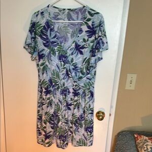 Source Unknown Floral Jumpsuit - Purple and Green